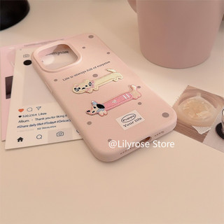 Ốp Điện Thoại Silicon Mềm Lỏng Cho iPhone 16 15 14 13 12 Pro Max Vỏ iPhone 16Plus Thêu Hàn Quốc Mèo Con Đơn Giản