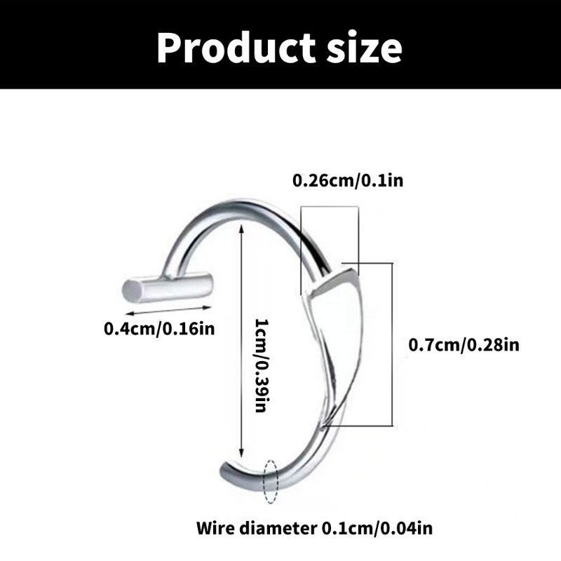 Coo Thép không gỉ Ma cà rồng Fangs Lip Cuff Không xuyên môi Kẹp môi Độc đáo Phụ kiện môi Hoàn hảo cho chủ đề Halloween thậm chí