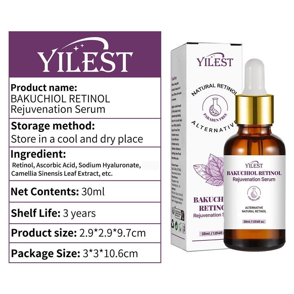 Học 30ml Bakuchiol Retinol Trẻ Hóa Serum Thu Nhỏ Mặt Tinh Chất Lỗ Chân Lông V5w1