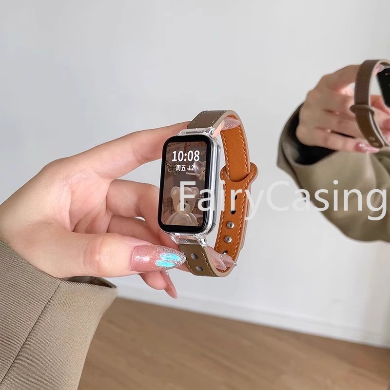 Dây Da Cho Redmi Watch 2 3 Dây Đeo Cổ Tay Có Thể Thay Thế Cho Xiaomi Mi Band 8 9 Active Watchband Đồng Hồ Dây Đeo Thể Thao Accessoeies