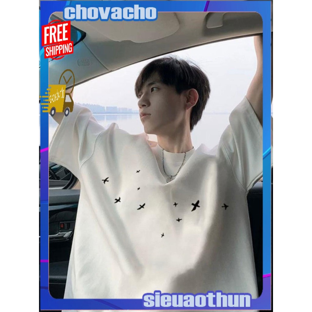 Áo thun Stee Cổ tròn FLOCK OF BIRDS-CHIMCHIM Localbrand ICVCVNI Unisex