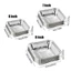 SUNKISSD 10 Cái Khay Giấy Thiếc Thực Phẩm, Hộp Giấy Nhôm Chống Dính 6 / 7 / 8 Inch, Lò Nướng Có Thể Tái Sử Dụng Chống Dầu BBQ Dụng Cụ Nướng Bánh Khay Chiên Không Khí