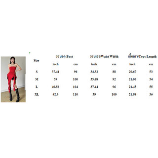Ba chiều Hoa Hồng Không Đều Slim-Fit Tube Top Vest Thiết Kế Mùa Hè Xù Đẹp Top