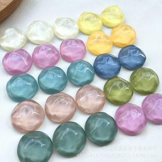 Retro Hình Học Tròn Không Đều Nước Ripple lõm lồi Nhựa Miếng Dán diy Bông Tai Bông Tai Kẹp Tai Bán Buôn