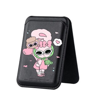 Mát Kính Mát Họa Tiết Thỏ Ví Cho iPhone 16 15 14 13 12 11 Pro Max Plus Thẻ Da Điện Thoại Cho Ốp Lưng Bỏ Túi Bao