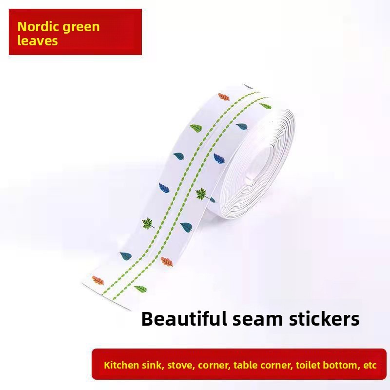 Nhà Bếp Tự Dính Đẹp Đường May Miếng Dán Chống Thấm Nước Nhà Bếp Phòng Tắm Bồn Rửa Cạnh Niêm Phong Chống Ẩm Niêm Phong Băng Vệ Sinh Nhà Vệ Sinh