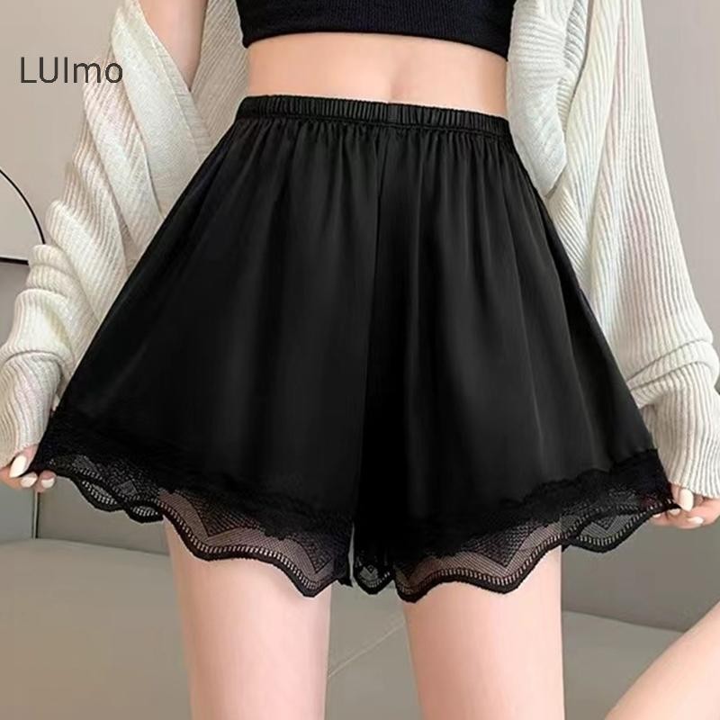 Quần short ren liền mạch ba phần tư LUImo, thích hợp cho mùa hè