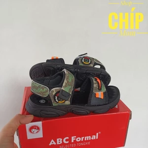sandal bé trai dép quai hậu đi học cho bé khâu đế quai dán tùy chỉnh la bàn vẩy sơn êm chân siêu bền 21A5
