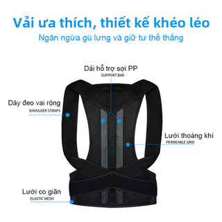 Đai chống gù lưng nam nữ, hỗ trợ cột sống, cải thiện dáng vẻ, bảo vệ sức khỏe hiệu quả