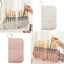 Túi đựng cọ trang điểm FAVORITEGOODS, Túi đựng mỹ phẩm bằng da PU chống thấm nước, Túi đựng cọ dung tích lớn 20 lỗ bền di động