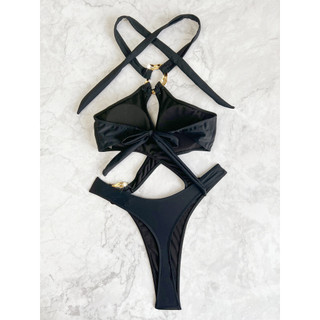 Đồ Bơi Nữ Dây Đeo Chéo Rỗng Ra Lưng Một Mảnh Bikini Bộ Đồ Tắm