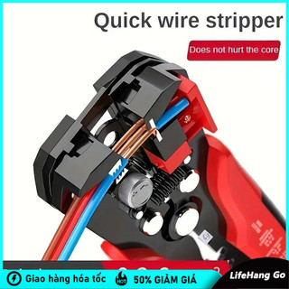bấm cos đa năng ,Kìm tuốt dây điện ,dây cáp,Không làm hỏng lõi dây 0.2 - 6mm Hàng chính hãng