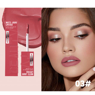 MLSMILE Matte Lip Glaze Lipstick Liquid Lipstick Non-Stick Cup Velvet Chống Thấm Nước Không Phai Màu Thay Đổi Dễ Dàng Tăng Màu Sắc Da Son Bóng Son Bóng 36