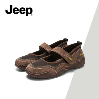 JEEP Nữ Sporty Mary Jane Flats Mới, Xuân Hè, Ngón Tròn, Đế Mềm Không Phai Mệt, Giày Cắt Thấp Niche
