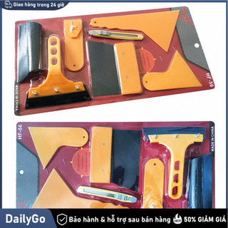 Trọn Bộ 7 món dụng cụ, tấm Bộ dụng cụ dán phim, decal. Phim cách nhiệt kính ôtô