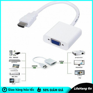 Cáp Chuyển Đổi HDMI Sang VGA – Adapter Kết Nối Máy Tính, Tivi, Máy Chiếu Dễ Dàng