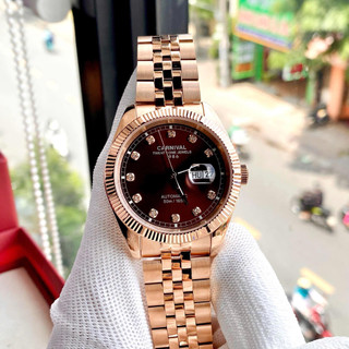 [Đủ màu] Đồng Hồ Cơ Nam Carnival Datejust 8131G Chính Hãng