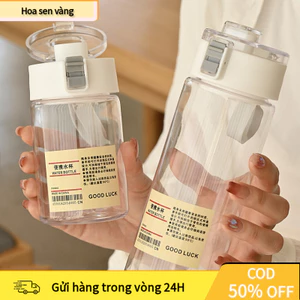 【24H】 Bình Nước Thể Thao MUJI – 3 Size 350ml/550ml/800ml, Nhựa Cao Cấp, Nắp Kín Chống Rò Rỉ