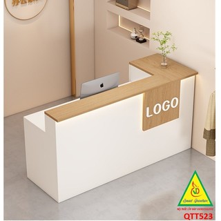 Quầy thu ngân, lễ tân, tính tiền bằng gỗ MDF QTT523 - NỘI THẤT LẮP RÁP VIENDONGADV