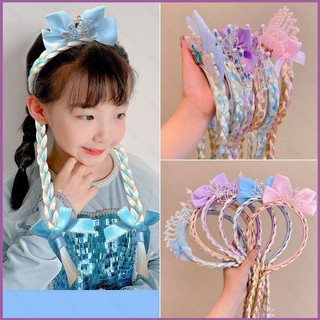 Vương miện nơ bím tócFrozen Elsa dành cho bé gái - phụ kiện tóc cá tính