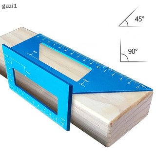 [gazi] Thước góc đa chức năng 45 90 độ Hợp kim nhôm Chế biến gỗ chính xác Thước góc vuông Thước đo đánh dấu Dụng cụ thợ mộc VN