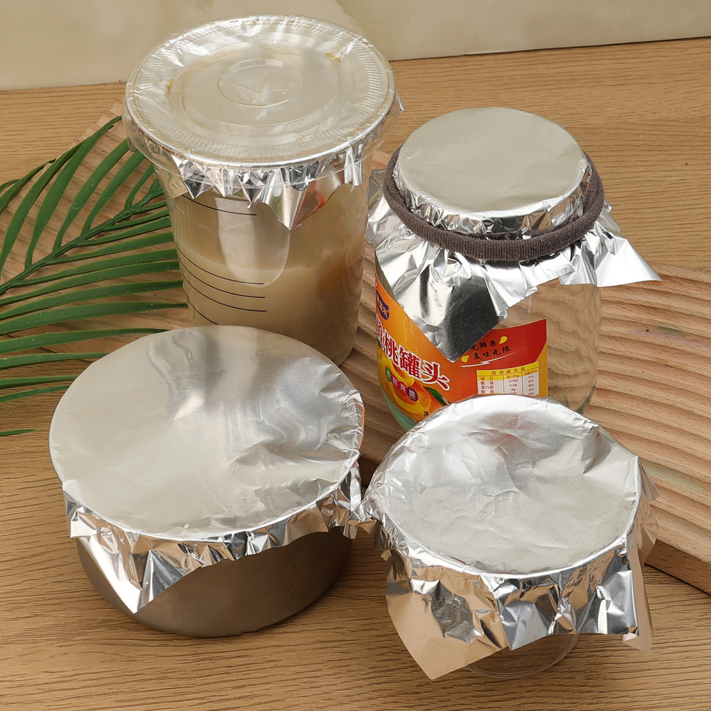[H & L] Giấy niêm phong cốc cà phê cao cấp - Chất liệu nhôm an toàn thực phẩm với khả năng co giãn vượt trội, thiết kế chống rò rỉ cho đồ uống lắc | Có sẵn thương hiệu tùy chỉnh