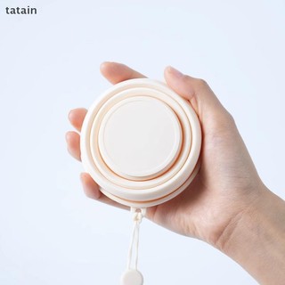 Tatain 250ml Cốc silicon có thể gập lại Cốc nước cắm trại ngoài trời có nắp và vòng Cốc nước súc miệng có thể thu vào di động dành cho du lịch VN
