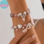 Sund 1 / 2 Chiếc Nơ Tình Yêu Mặt Dây Chuyền Giả Ngọc Trai Đính Hạt Vòng Tay Thời Trang Hợp Thời Trang Nữ Vòng Tay Nữ Girly Ngọt Ngào Y2K Phụ Kiện Trang Sức Quà Tặng VN