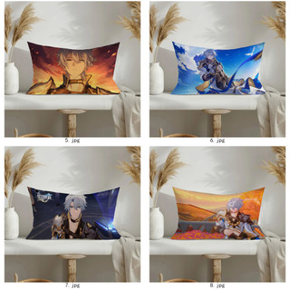 "Honkai: Star Rail" Vỏ gối hình chữ nhật bằng polyester in một mặt Phainon, vỏ đệm ô tô, trang trí ghế sofa gia đình (không lõi)