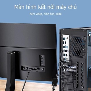 Cáp chuyển đổi 2 trong 1 USB 3.0 sang HDMI 4K VGA Type C cao cấp đa năng tương thích rộng cho tivi máy chiếu laptop