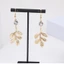 Unstop * Kim Cương Giả Treo Lá Tòn Ten Bông Tai Da Nhạy Cảm An Toàn Kim Loại EarJewelry