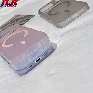[JLK] Ốp điện thoại từ tính mờ siêu mỏng cho iPhone 17 Air 17 ProMax 16 15 Plus 14 13 12 Pro Max Vỏ cứng chống sốc trong suốt