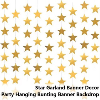 Trang Trí Đám Cưới 4m Ngôi Sao Tông Vòng Hoa Treo Bunting Xmas Trang Trí Tiệc Tiếp Liệu Cho Bé Tắm Sinh Nhật Dây Streamers