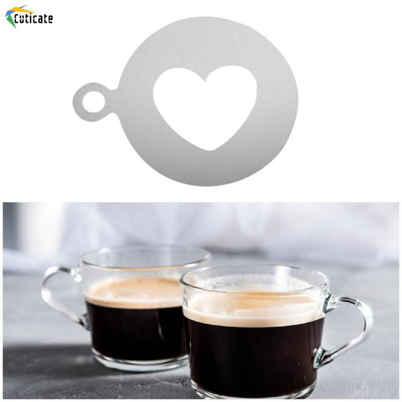 Khuôn nến bằng thép không gỉ Mẫu nghệ thuật cà phê Cappuccino Latte Trang trí khuôn