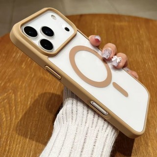 Ốp bảo vệ từ tính IPhone 17Pro Max Vỏ điện thoại trong suốt màu sắc sang trọng Tương thích với 11 12 13 14 15 16 PRO MAX 16E 17AIR