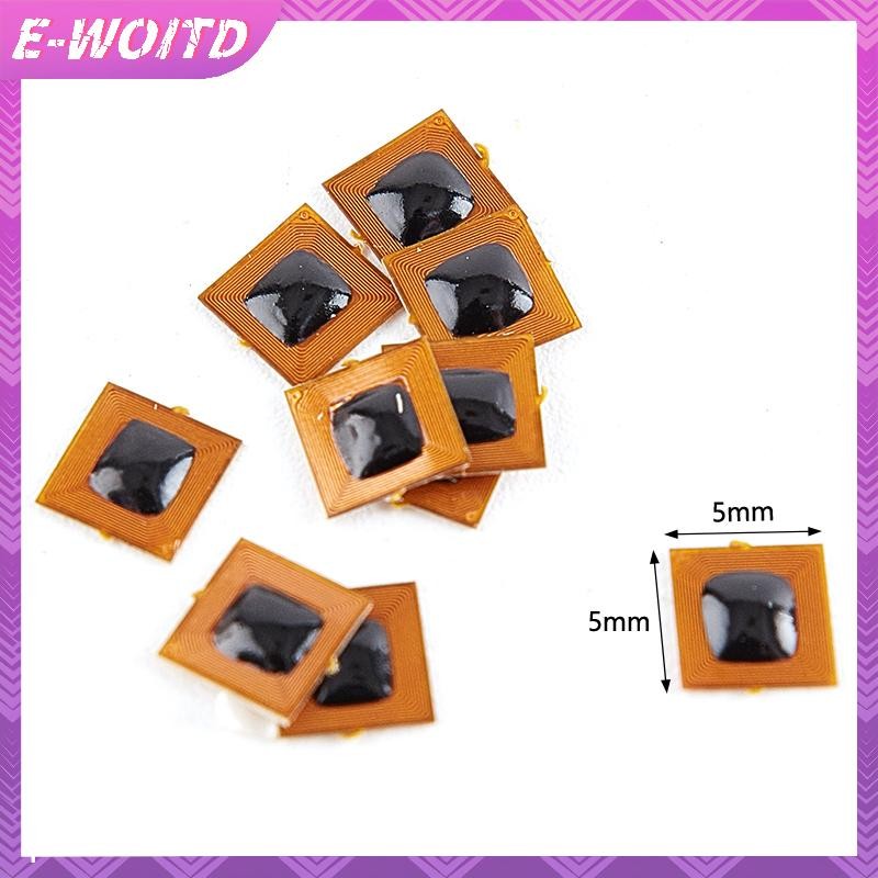 E-woitd 5 Miếng Dán Thẻ RFID 5 * 5mm Có Thể Lập Trình Micro FPC NFC Ntag213 Phạm Vi Đọc 1 Mm HNVN