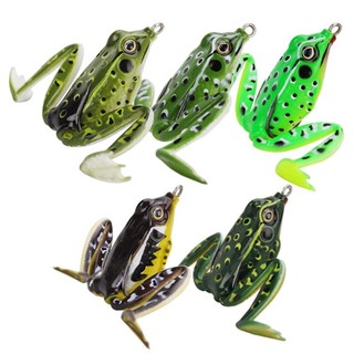 BS * Ếch Crankbait Dụ Ếch Topwater Mồi Câu Cá Nhân Tạo Có Móc