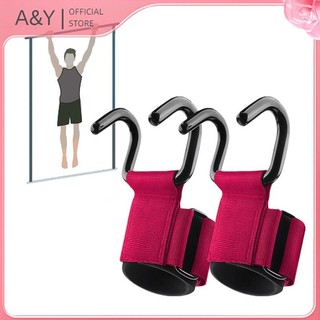 A & Y Fitness - Cử tạ bảo vệ lòng bàn tay, thiết bị hỗ trợ móc cổ tay, dành cho huấn luyện sức mạnh