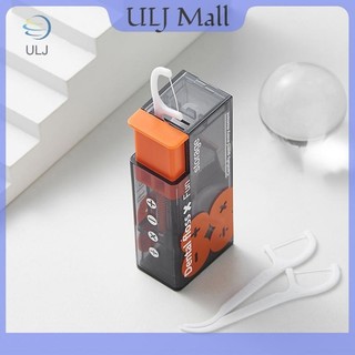 Hộp đựng tăm nha khoa tự động ULJ Chăm sóc vệ sinh răng miệng Hộp đựng bóng nha khoa di động Tiện lợi với 10 chiếc Chỉ nha khoa.