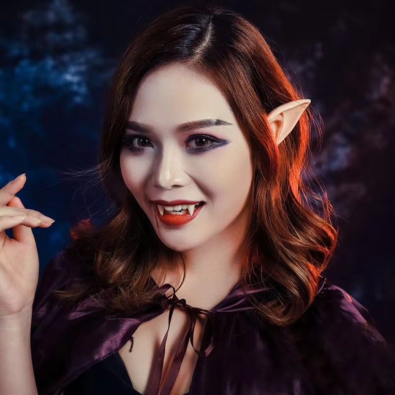 Trang Trí Tiệc Halloween: Cặp Thiên Thần Elven Elf Tai Bí Ẩn Mũi Nhọn