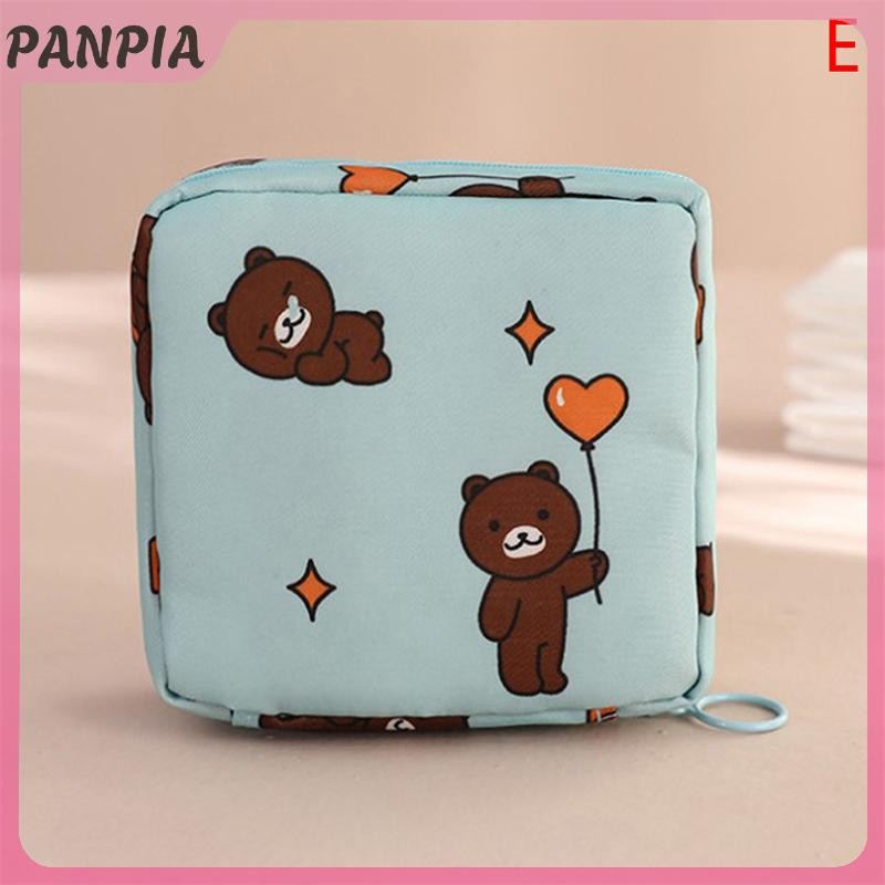 PANPIA-Nữ Băng Vệ Sinh Túi Bảo Quản Di Động Cotton Miếng Lót Túi Đựng Mỹ Phẩm Bé Gái Du Lịch Túi Trang Điểm Tampon Người Tổ Chức
