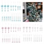 Bộ đồ trang trí cây thông Noel bằng Acrylic 18 chiếc Bộ đồ trang trí treo chống vỡ trong suốt