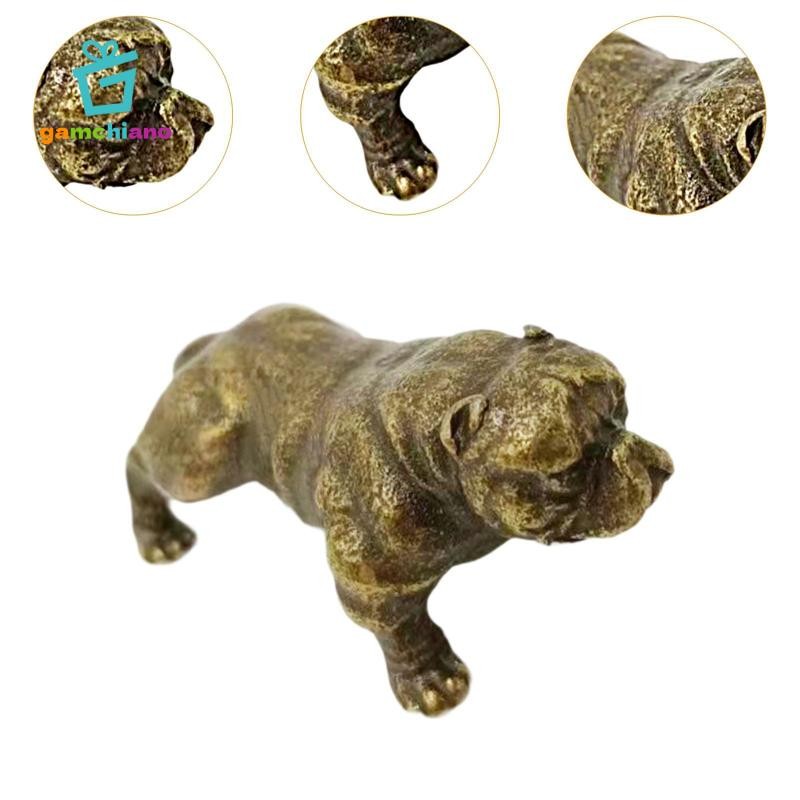 Hình Chó Đồng Tượng Mini Thủ Công Tay Nghề Thực Tế Handmade Sưu Tập Điêu Khắc Cho Máy Tính Để Bàn Bàn Nhà Bàn Trang Trí Xe Hơi