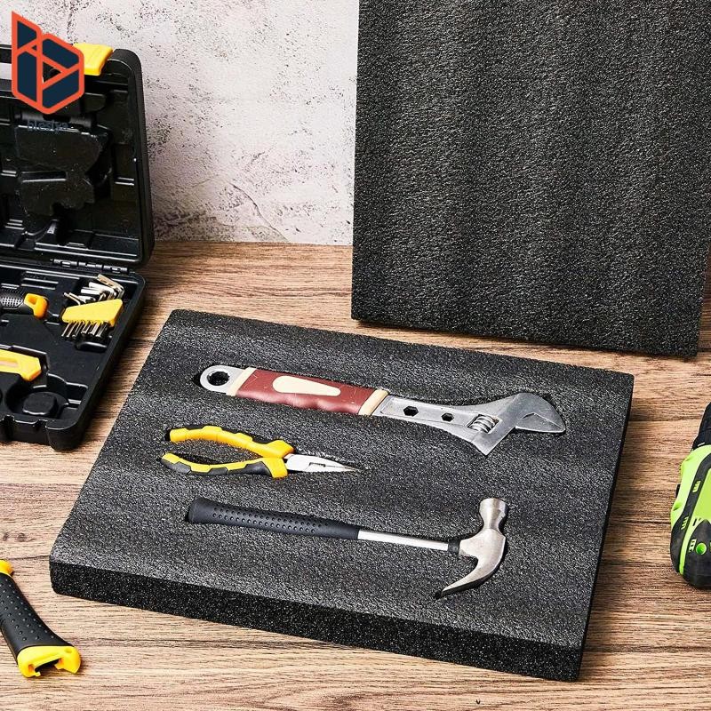 Hộp dụng cụ tấm xốp Polyethylene Tấm xốp Polyethylene Mật độ cao Khối xốp đóng gói có thể cắt được để đóng gói và thủ công