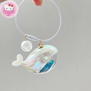 Ánh Trăng Dễ Thương Cá Voi Cá Heo Móc Khóa Động Vật Biển Búp Bê Móc Khóa Phụ Kiện Xe Hơi Dành Cho Nam Nữ Cặp Đôi Túi Trang Sức EN