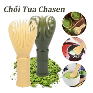 Chổi đánh trà matcha bằng nhựa cao cấp, Chổi Khuấy Trà, bộ dụng cụ pha trà matcha