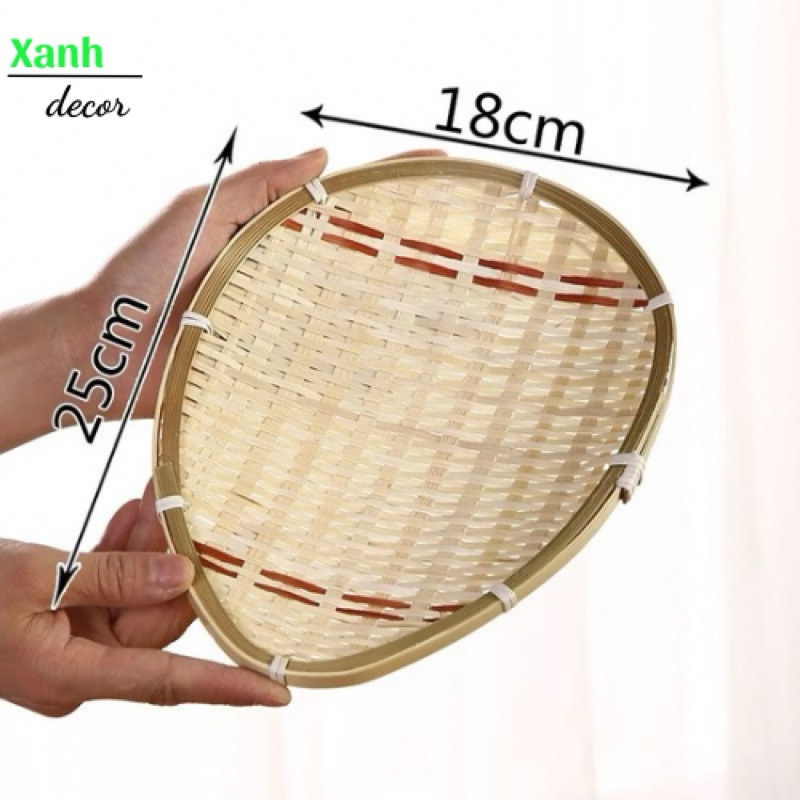 Mẹt Tre Phong Cách Nhật, Dùng Dựng Đồ Ăn, Trang Trí