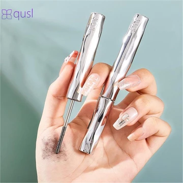 [cod]Mascara uốn cong – Mascara chống nước dạng cọ mỏng Ống thép lót mi Mascara làm dày mi lâu trôi uốn mi dài Mi trang điểm đen tự nhiên qusl