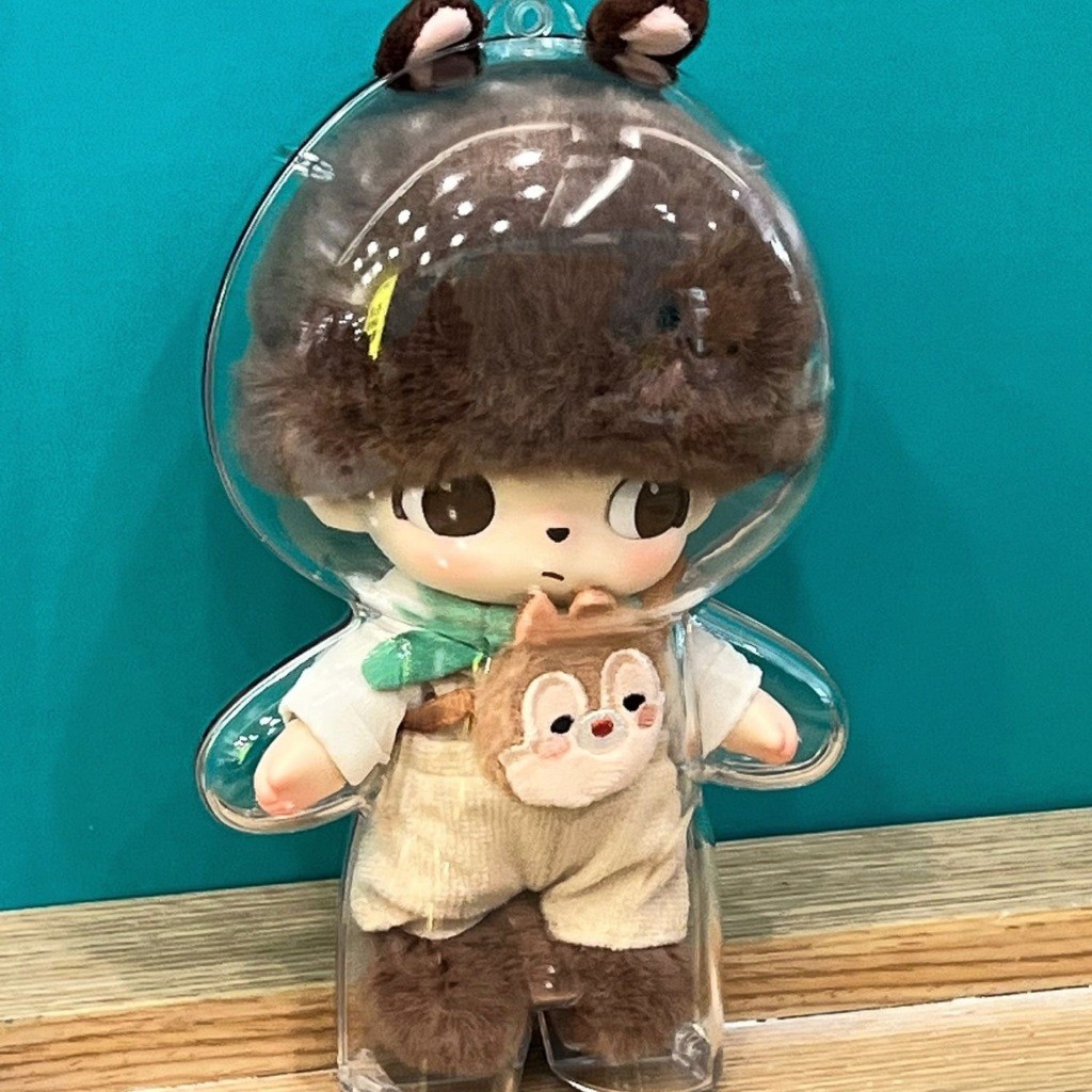 DIMOO Crush On Coffee Series Hộp Bảo Vệ Búp Bê Trong Suốt Chống Thấm Nước Chống Túi Bụi HD Trong Suốt Hộp Bảo Quản Vinyl Hình Mặt Dây Chuyền