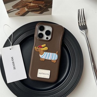 Vỏ điện thoại hình mèo và chó dễ thương ba chiều Vỏ cảm giác tiên tiến cho iPhone15 14 13 12 11 Pro Max bảo vệ camera chống sốc chống rơi Vỏ sau mềm
